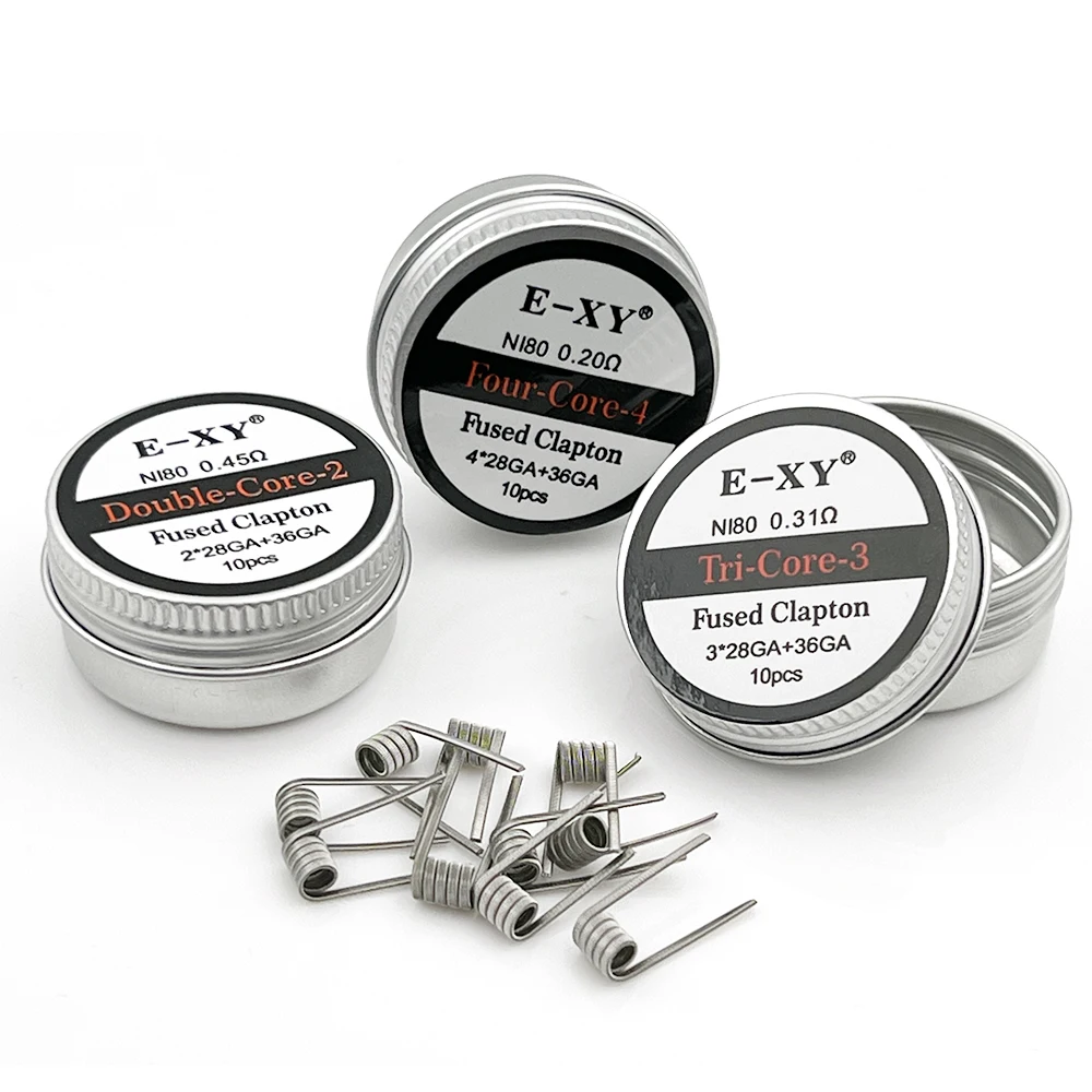 Vape Accessory - 10 buah/kotak koil Prebuilt Ni80 28GA