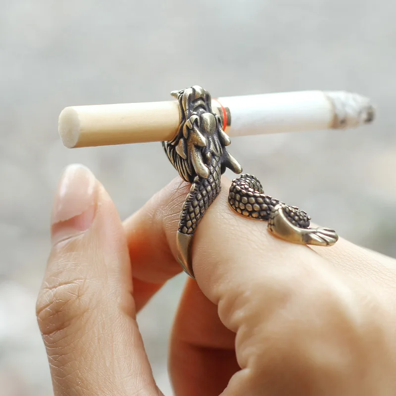 Vape Ring - Pemegang rokok Naga Retro, rak cincin