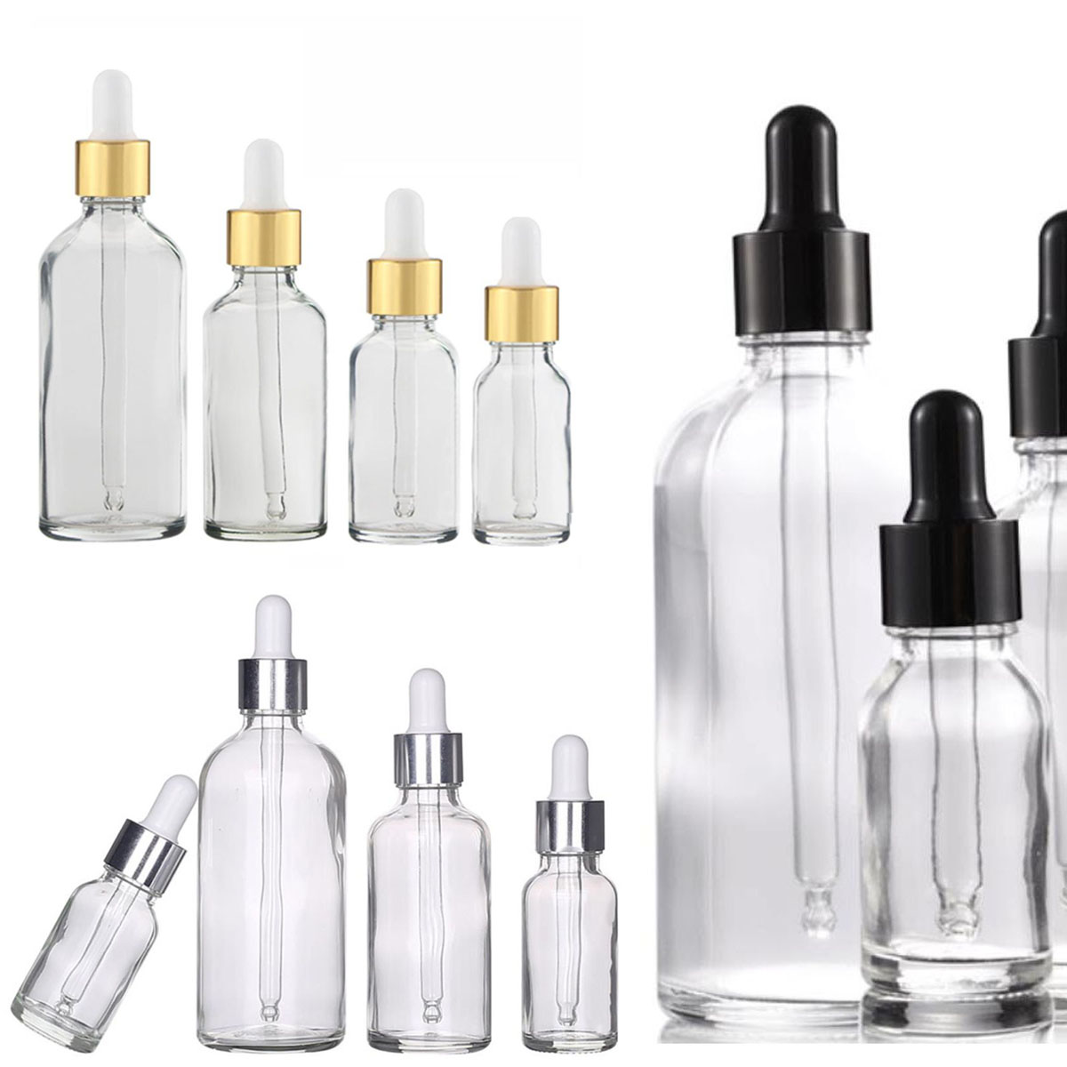 Botol tetes kaca bening, 5/10/ - Juice Bottle Dropper ulasan dan harga
