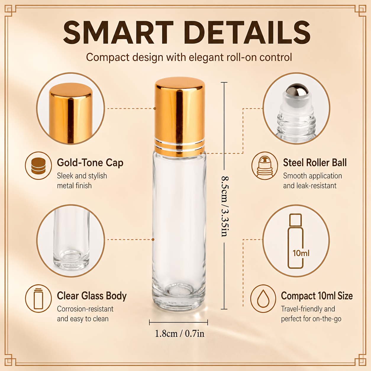7/14 Buah Botol Kaca Roll On 1 - Juice Bottle Dropper ulasan dan harga