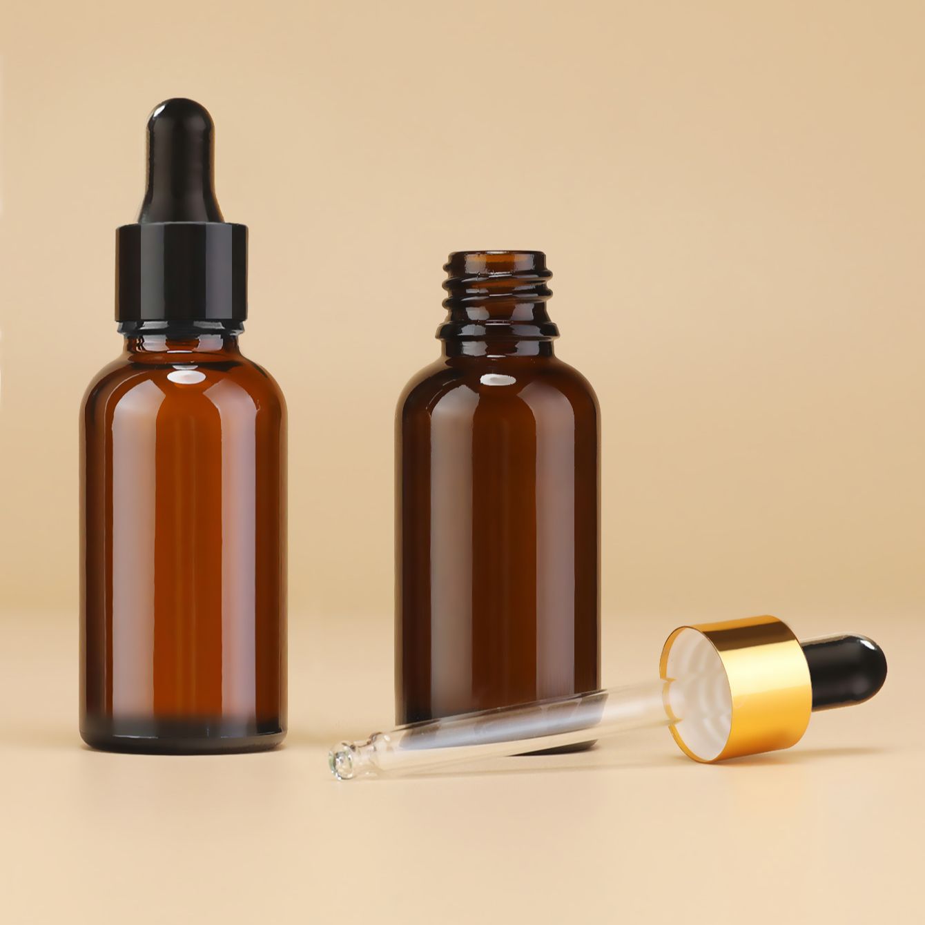 Botol penetes kaca amber 30ML, - Juice Bottle Dropper ulasan dan harga