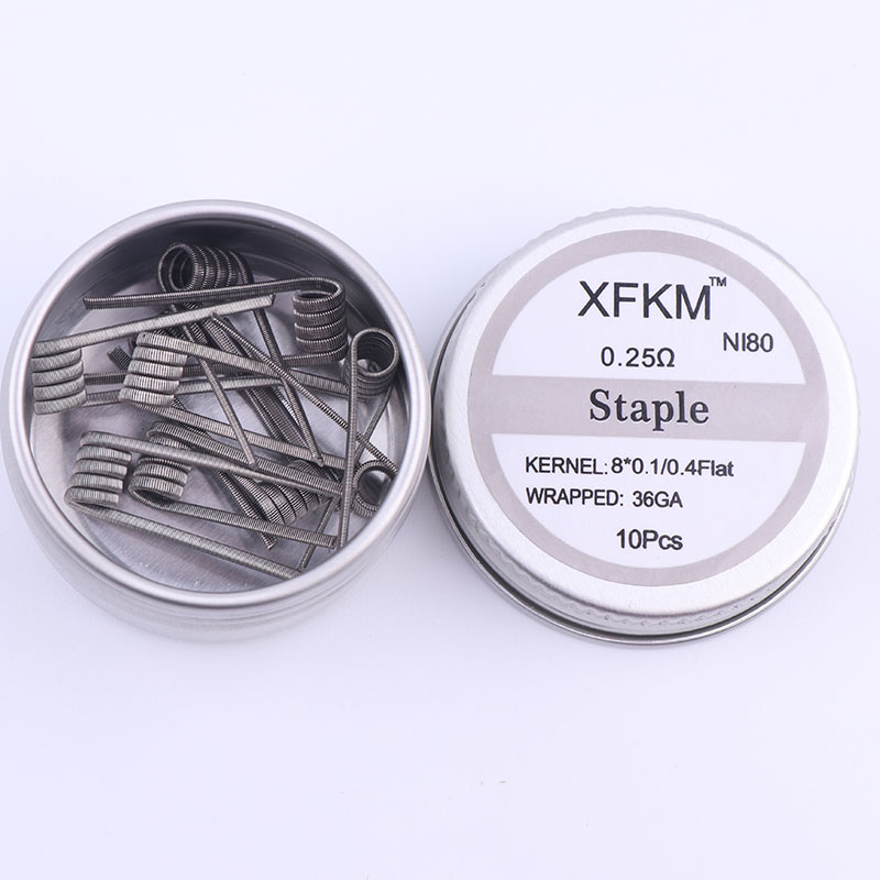 Baru XFKM 10 Buah/Kotak NI80 G - Clapton Wire Pre Built ulasan dan harga
